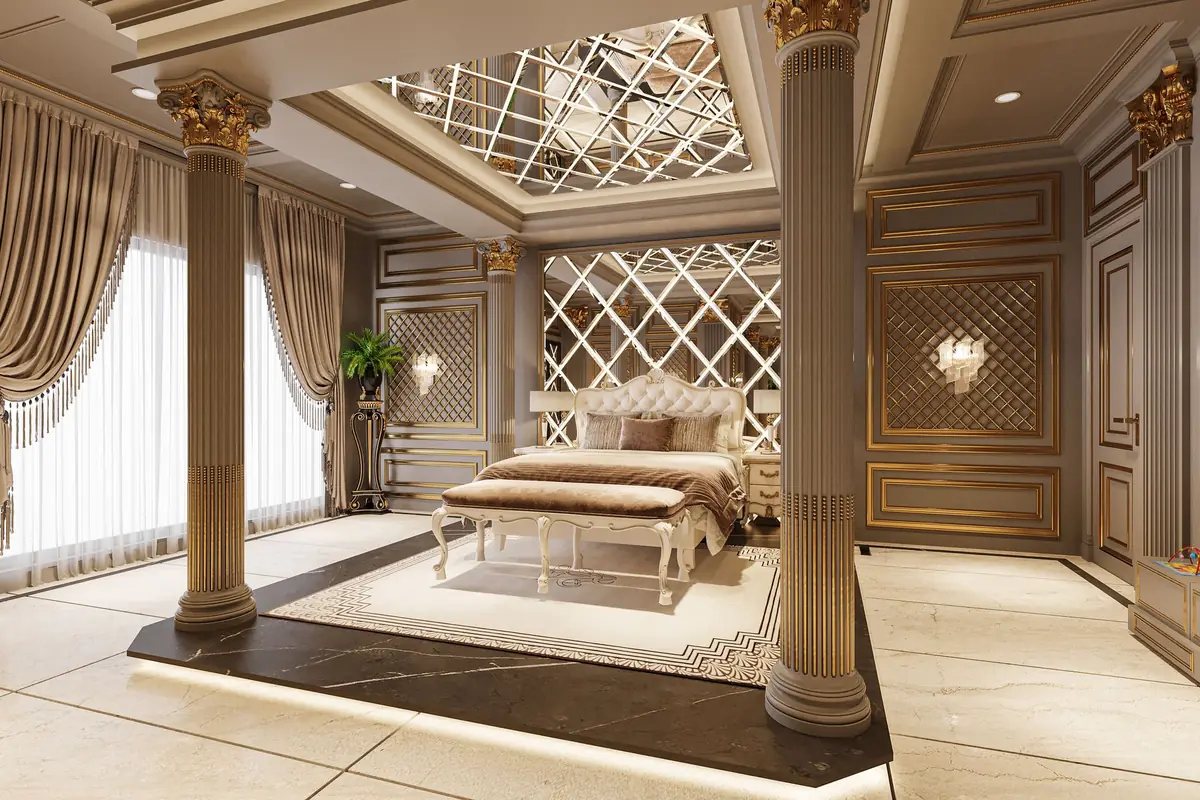 A warm, elegant interior